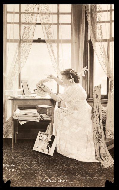 Frances Starr at Her Home in New York by Byron Company